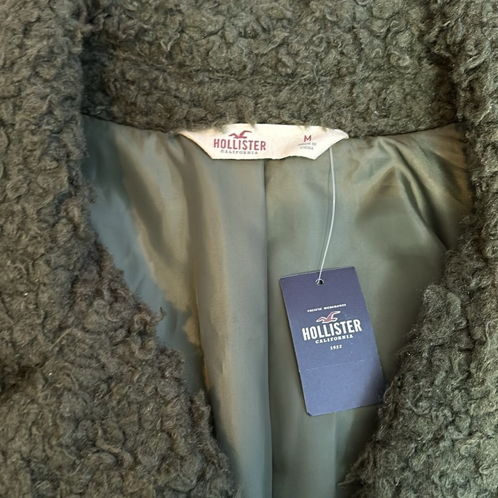 NWT Hollister military green Shepard jacket - Picture 2 of 6